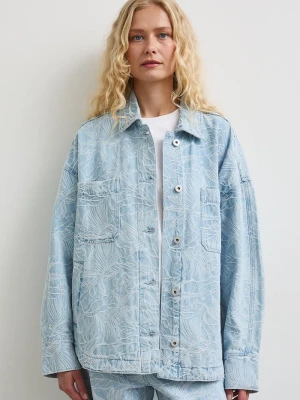 Medicine kurtka oversize damska jeansowa niebieski