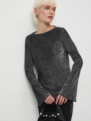 Medicine longsleeve damski kolor srebrny