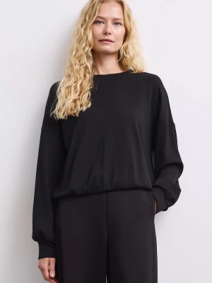 Medicine longsleeve damski z wiskozą czarny