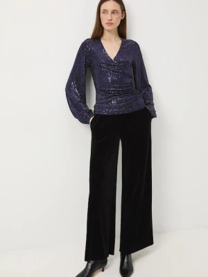 Medicine longsleeve damski kolor granatowy