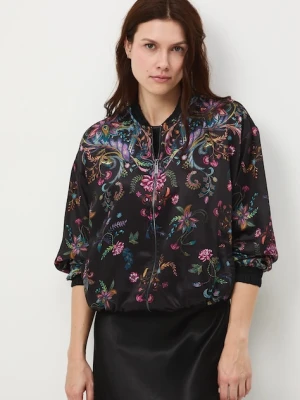Medicine marynarka damska kolor czarny oversize wzorzysta