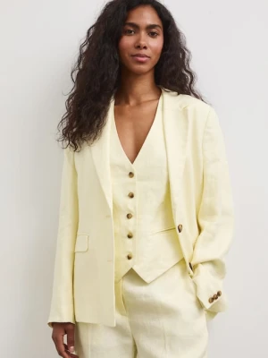 Medicine marynarka jednorzędowa damska lniana