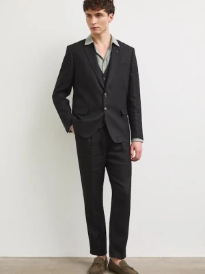 Medicine marynarka jednorzędowa męska lniana