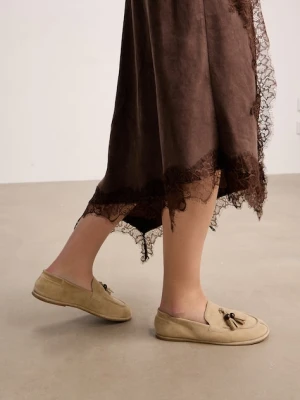 Medicine mokasyny damskie zamszowe