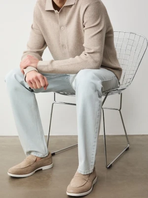 Medicine mokasyny męskie zamszowe