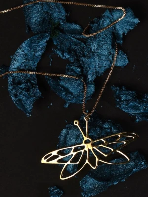 Medicine naszyjnik ze srebra pokrytego złotem