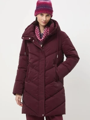 Medicine płaszcz damski kolor bordowy