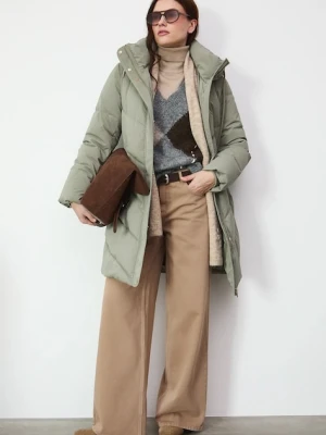 Medicine płaszcz damski kolor zielony