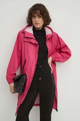 Medicine płaszcz przeciwdeszczowy kolor różowy oversize