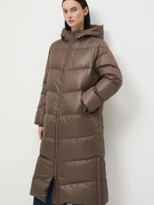 Medicine płaszcz puchowy kolor brązowy