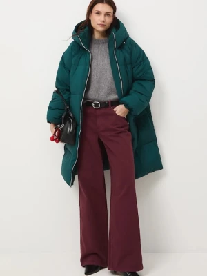 Medicine płaszcz puchowy kolor zielony