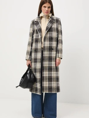 Medicine płaszcz z dodatkiem wełny kolor multicolor