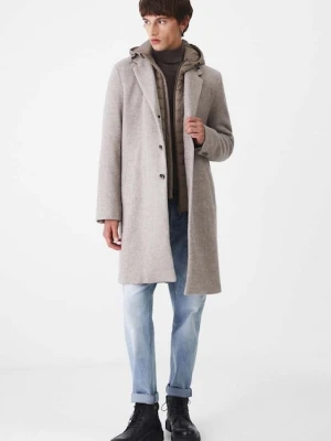 Medicine płaszcz z domieszką wełny