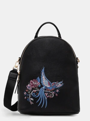 Medicine plecak damski kolor czarny duży z nadrukiem