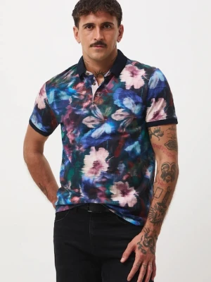 Medicine polo męskie kolor multicolor wzorzysty