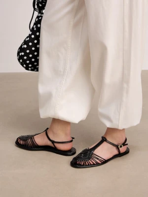 Medicine sandały damskie skórzane