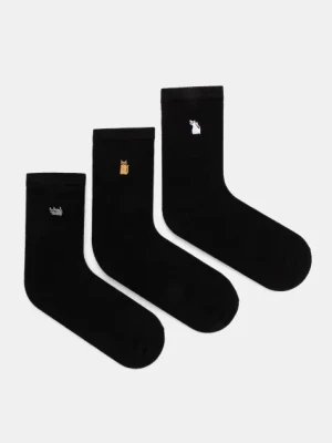 Medicine skarpetki 3-pack damskie kolor czarny