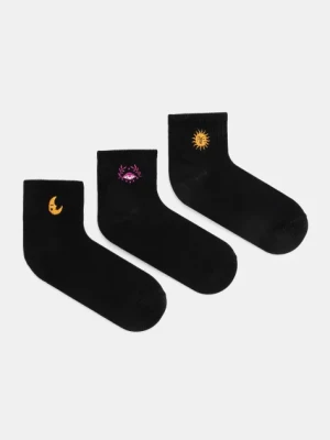 Medicine skarpetki 3-pack damskie kolor czarny