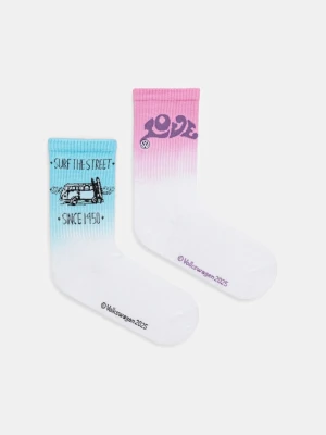 Medicine skarpetki bawełniane 2-pack damskie kolor multicolor