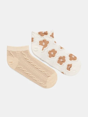 Medicine skarpetki bawełniane 2-pack damskie kolor multicolor
