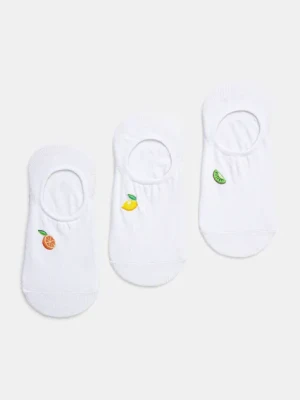 Medicine skarpetki bawełniane 3-pack damskie kolor biały