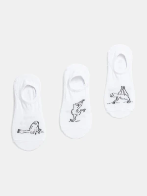 Zdjęcie produktu Medicine skarpetki bawełniane 3-pack damskie kolor biały