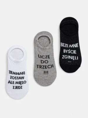 Medicine skarpetki bawełniane 3-pack damskie kolor multicolor