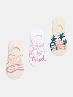 Medicine skarpetki bawełniane 3-pack damskie kolor multicolor