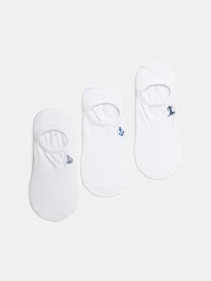 Medicine skarpetki bawełniane 3-pack męskie kolor biały