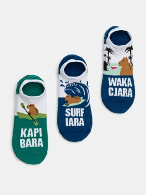 Medicine skarpetki bawełniane 3-pack męskie kolor multicolor