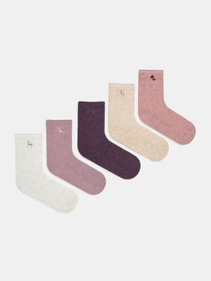 Medicine skarpetki bawełniane 5-pack damskie kolor multicolor