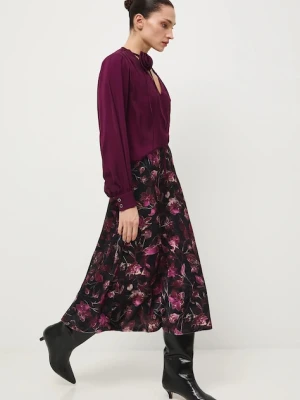 Medicine spódnica kolor czarny midi rozkloszowana