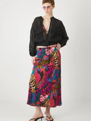 Medicine spódnica kolor multicolor maxi rozkloszowana