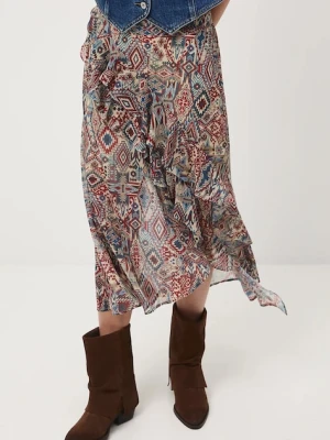 Medicine spódnica kolor multicolor midi rozkloszowana