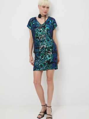 Medicine spódnica kolor multicolor mini prosta