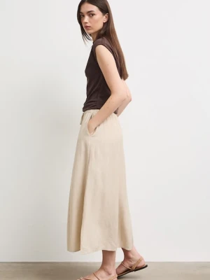 Medicine spódnica trapezowa z wiskozą