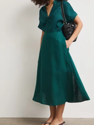 Medicine spódnica z lnem