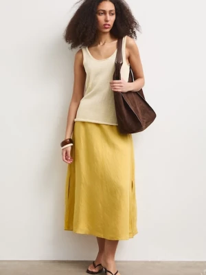 Medicine spódnica z lnem