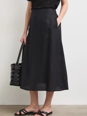 Medicine spódnica z lnem