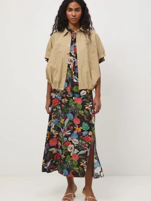 Medicine spódnica z rozcięciem z wiskozy