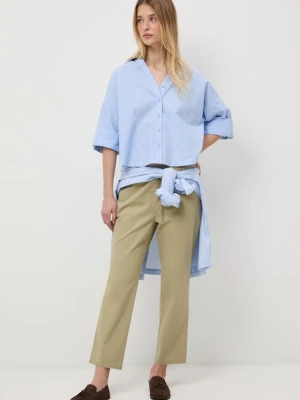 Medicine spodnie chinos damskie bawełniane z elastanem