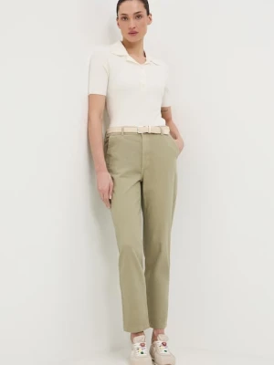 Medicine spodnie chinos damskie bawełniane z elastanem