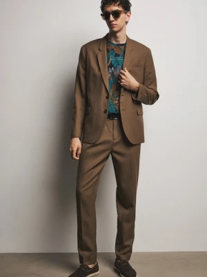 Medicine spodnie chinos męskie wełniane