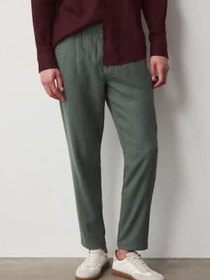 Medicine spodnie chinos męskie z lnem