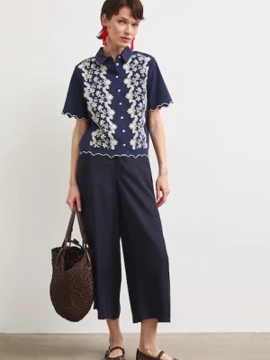 Medicine spodnie culottes damskie z lyocellu