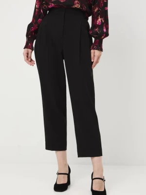 Medicine spodnie damskie kolor czarny szerokie medium waist