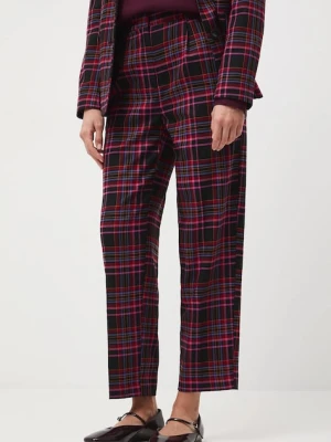 Medicine spodnie damskie kolor multicolor fason chinos high waist