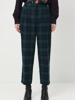 Medicine spodnie damskie kolor multicolor proste medium waist