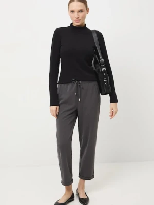 Medicine spodnie damskie kolor szary fason chinos medium waist