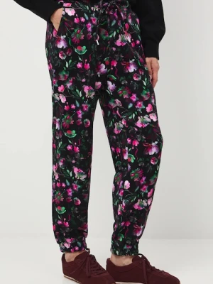 Medicine spodnie dresowe damskie kolor multicolor wzorzyste